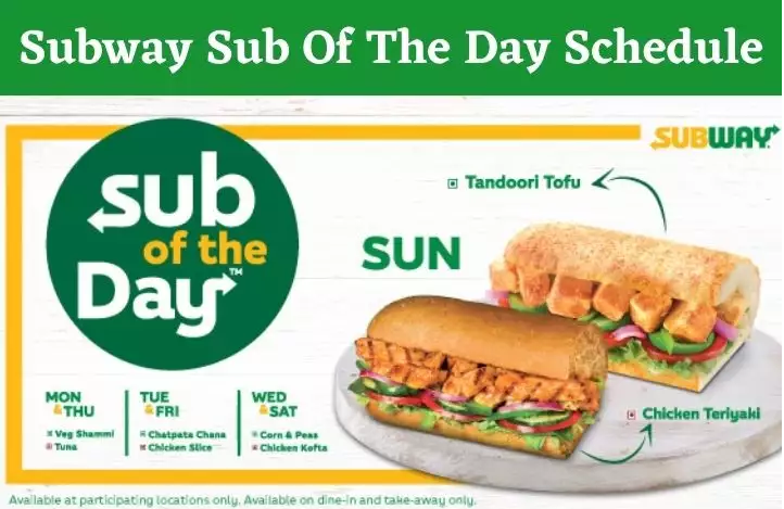 Subway sub of the day
